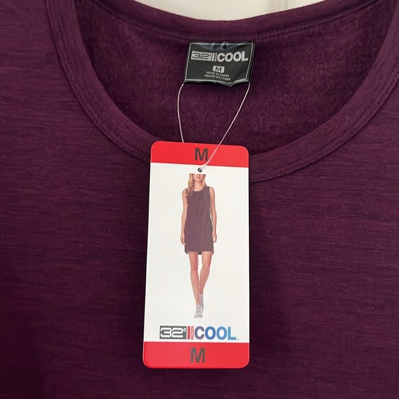 NWT 32 Cool Womens Purple Sleeveless Dress Large - Picture 3 of 4